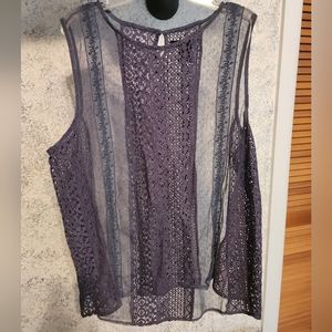 It's Pink Lace Sleeveless Top